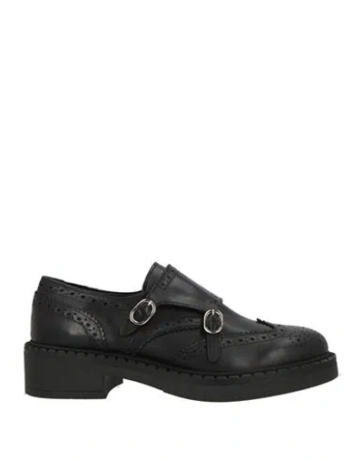 Ovyè Ovyé Woman Loafers Black Size 7 Calfskin
