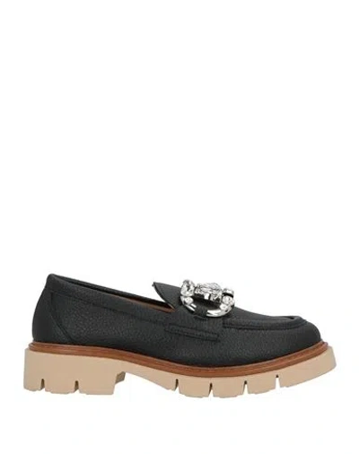 Ovyè Ovyé Woman Loafers Black Size 7 Leather