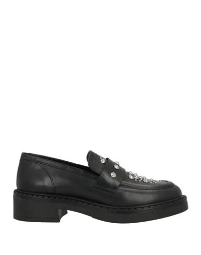 Ovyè Ovyé Woman Loafers Black Size 7 Leather