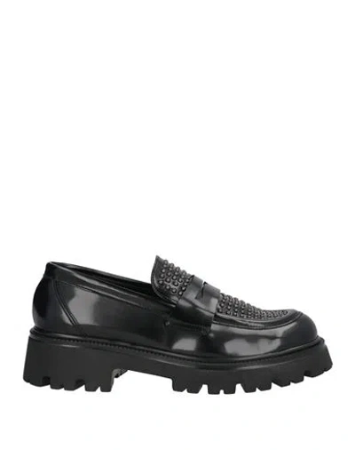 Ovyè Ovyé Woman Loafers Black Size 7 Textile Fibers