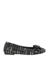 Ovyè Ovyé Woman Loafers Black Size 7 Textile Fibers