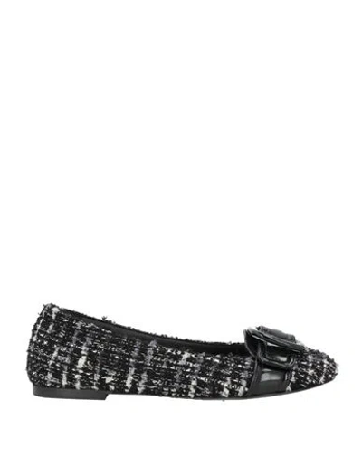 Ovyè Ovyé Woman Loafers Black Size 7 Textile Fibers