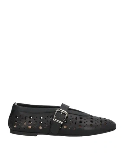 Ovyè Ovyé Woman Loafers Black Size 8 Leather