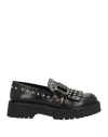 Ovyè Ovyé Woman Loafers Black Size 8 Leather