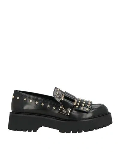 Ovyè Ovyé Woman Loafers Black Size 8 Leather