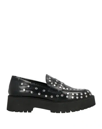 Ovyè Ovyé Woman Loafers Black Size 8 Leather