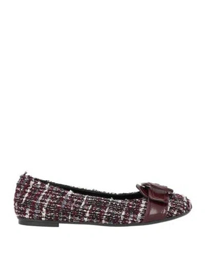 Ovyè Ovyé Woman Loafers Burgundy Size 10 Textile Fibers In Red