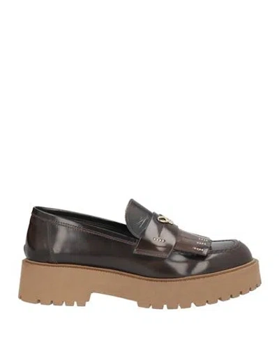 Ovyè Ovyé Woman Loafers Dark Brown Size 7 Leather