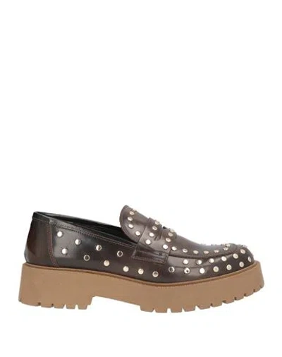 Ovyè Ovyé Woman Loafers Dark Brown Size 8 Leather