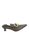 Ovyè Ovyé Woman Pumps Dark Green Size 7 Leather In Green