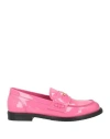Ovyè Ovyé Woman Loafers Magenta Size 8 Leather In Magenta