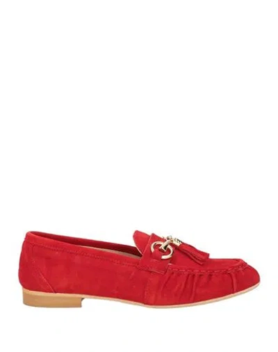 Ovyè Ovyé Woman Loafers Red Size 8 Leather