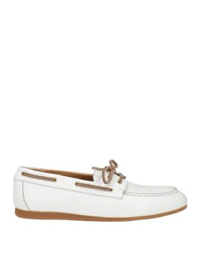 Ovyè Ovyé Woman Loafers White Size 7 Leather In Multi