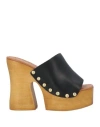 Ovyè Ovyé Woman Mules & Clogs Black Size 8 Leather