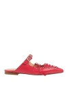 Ovyè Ovyé Woman Mules & Clogs Red Size 7 Leather In Red