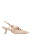 Ovyè Ovyé Woman Pumps Beige Size 6 Leather In Multi