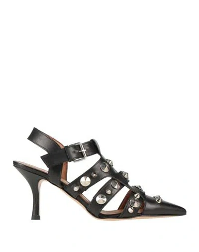 Ovyè Ovyé Woman Pumps Black Size 6 Leather