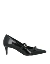 Ovyè Ovyé Woman Pumps Black Size 7 Textile Fibers In Black