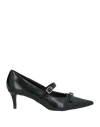 Ovyè Ovyé Woman Pumps Black Size 7 Textile Fibers In Black