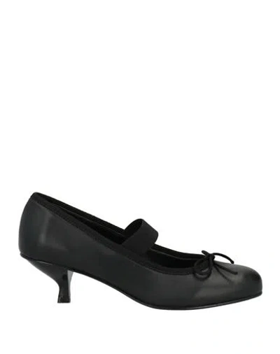 Ovyè Ovyé Woman Pumps Black Size 8 Leather
