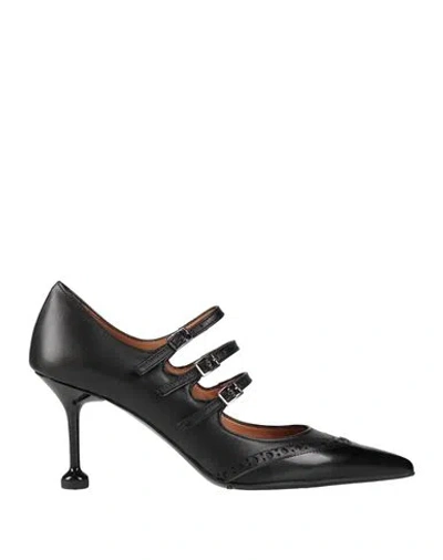 Ovyè Ovyé Woman Pumps Black Size 8 Leather