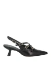 Ovyè Ovyé Woman Pumps Black Size 8 Leather