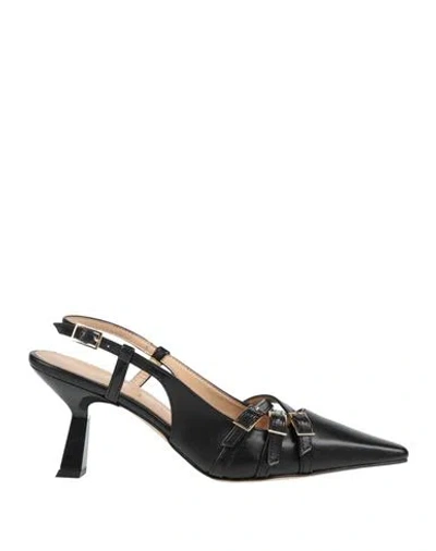 Ovyè Ovyé Woman Pumps Black Size 8 Leather
