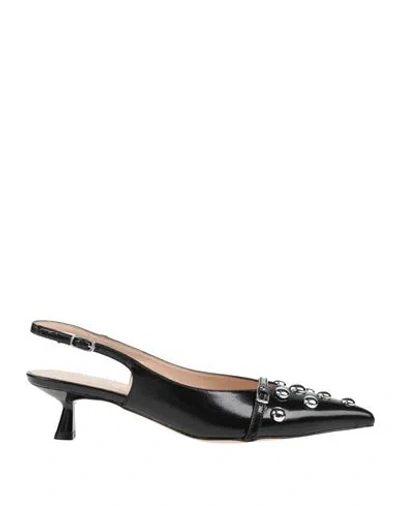 Ovyè Ovyé Woman Pumps Black Size 8 Leather