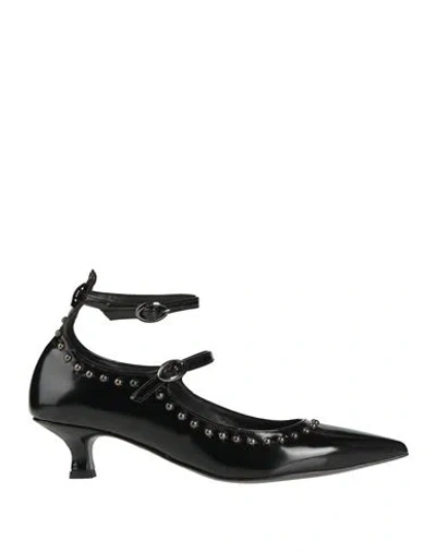 Ovyè Ovyé Woman Pumps Black Size 8 Leather