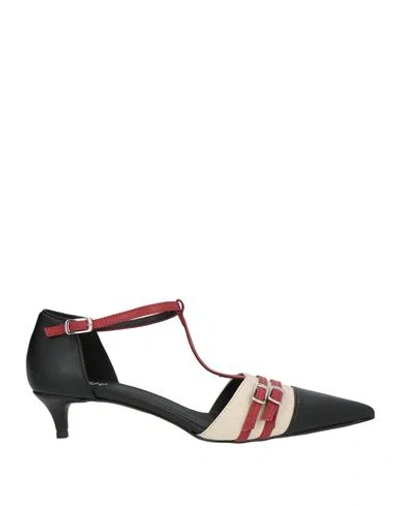 Ovyè Ovyé Woman Pumps Black Size 8 Leather