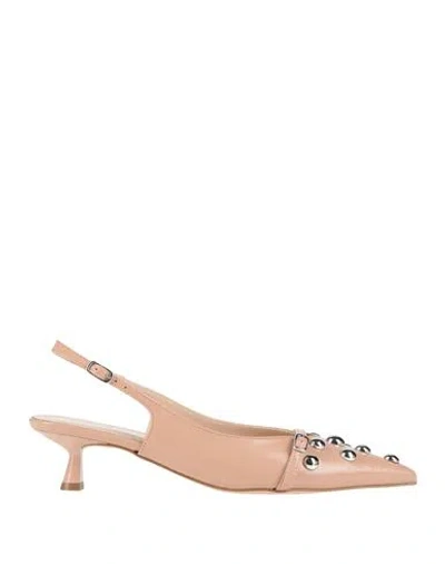 Ovyè Ovyé Woman Pumps Blush Size 8 Leather In Pink