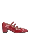 Ovyè Ovyé Woman Pumps Brick Size 8 Leather In Red