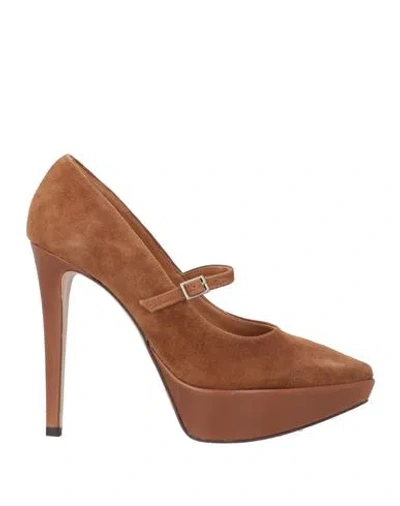 Ovyè Ovyé Woman Pumps Brown Size 7 Leather