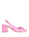 Ovyè Ovyé Woman Pumps Fuchsia Size 8 Textile Fibers In Pink