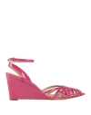 Ovyè Ovyé Woman Pumps Fuchsia Size 7 Textile Fibers In Pink
