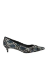 Ovyè Ovyé Woman Pumps Navy Size 7 Leather In Navy