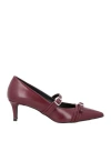 Ovyè Ovyé Woman Pumps Plum Size 7 Textile Fibers In Purple