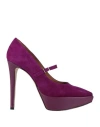 Ovyè Ovyé Woman Pumps Plum Size 8 Leather In Purple