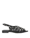 Ovyè Ovyé Woman Sandals Black Size 8 Leather In Black