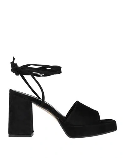 Ovyè Ovyé Woman Sandals Black Size 8 Leather