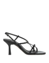 Ovyè Ovyé Woman Sandals Black Size 8 Leather In Black