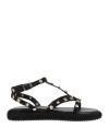 Ovyè Ovyé Woman Sandals Black Size 8 Leather