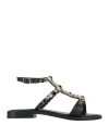 Ovyè Ovyé Woman Sandals Black Size 8 Leather In Black