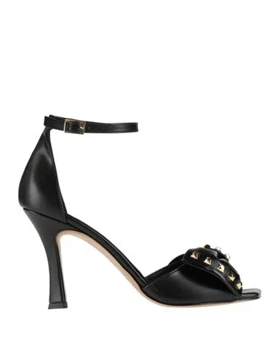 Ovyè Ovyé Woman Sandals Black Size 8 Leather