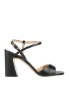 Ovyè Ovyé Woman Sandals Black Size 8 Textile Fibers In Black