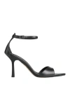 Ovyè Ovyé Woman Sandals Black Size 9 Leather