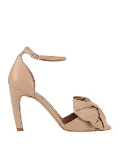 Ovyè Ovyé Woman Sandals Blush Size 8 Leather In Pink