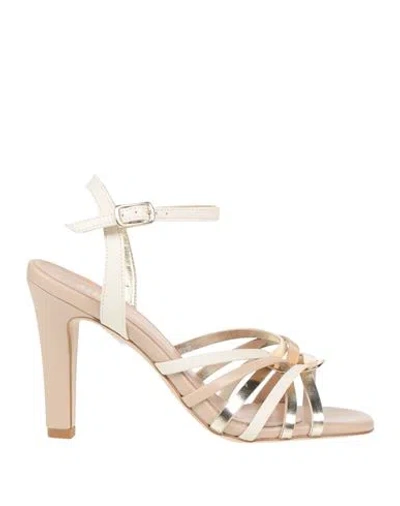 Ovyè Ovyé Woman Sandals Ivory Size 8 Textile Fibers In White