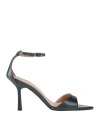 Ovyè Ovyé Woman Sandals Midnight Blue Size 7 Leather
