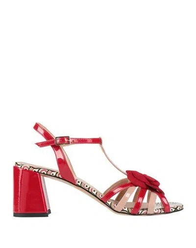 Ovyè Ovyé Woman Sandals Red Size 8 Leather